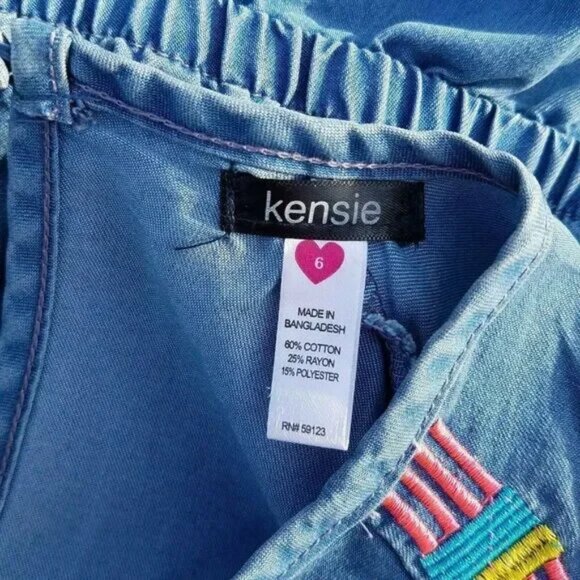 Mixed Brands Denim Skort Dress Size 6 Blue Liz Claiborne Kensie Toffee Apple - Picture 9 of 14